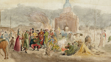 Kozakken bij de Muiderpoort, Stadsarchief